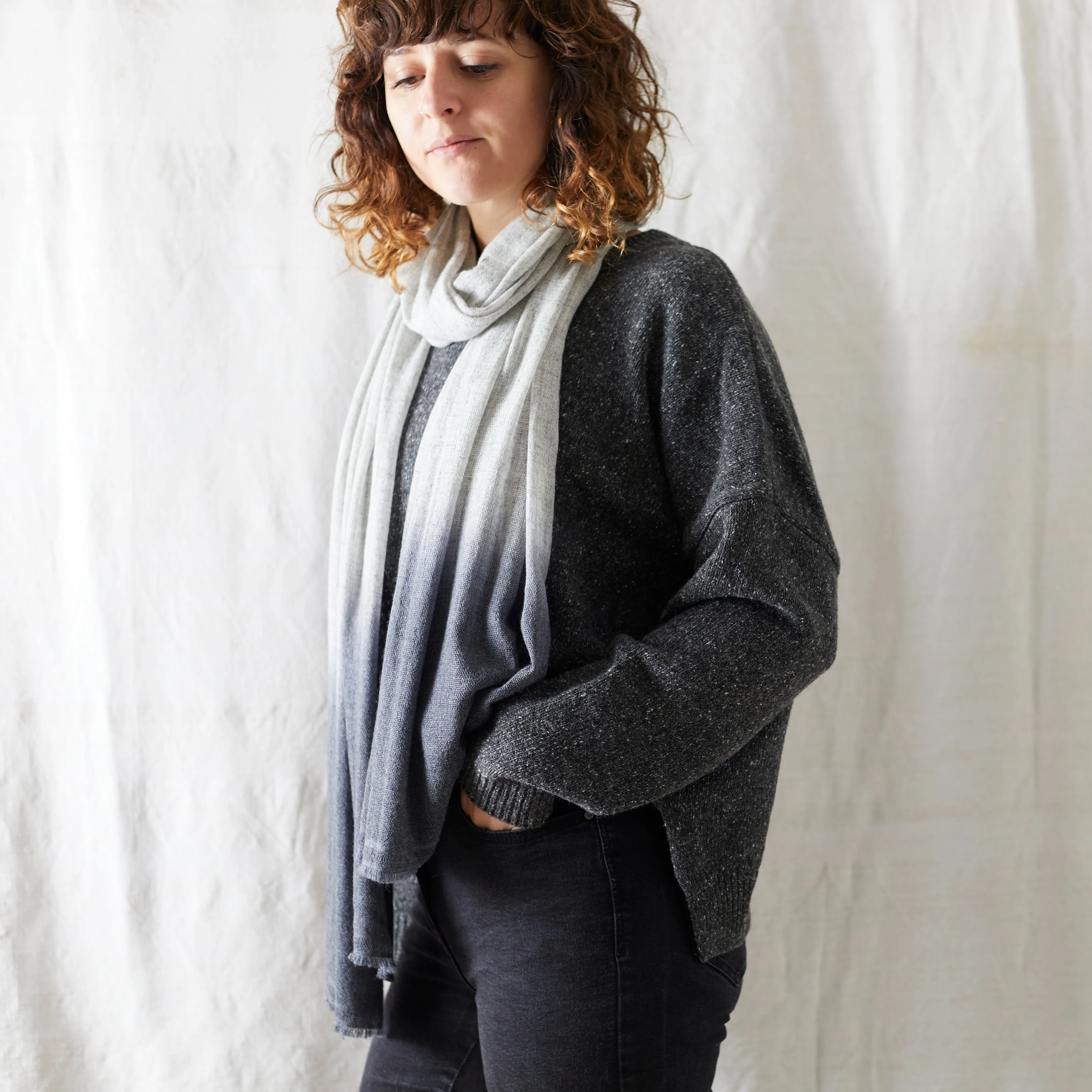 PURNA Dipdye Luxury Merino Woven Scarf (WS)