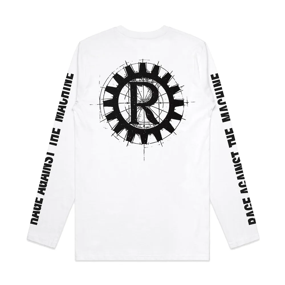 Rage Against The Machine "Nuns And Guns" White Long Sleeve T shirt