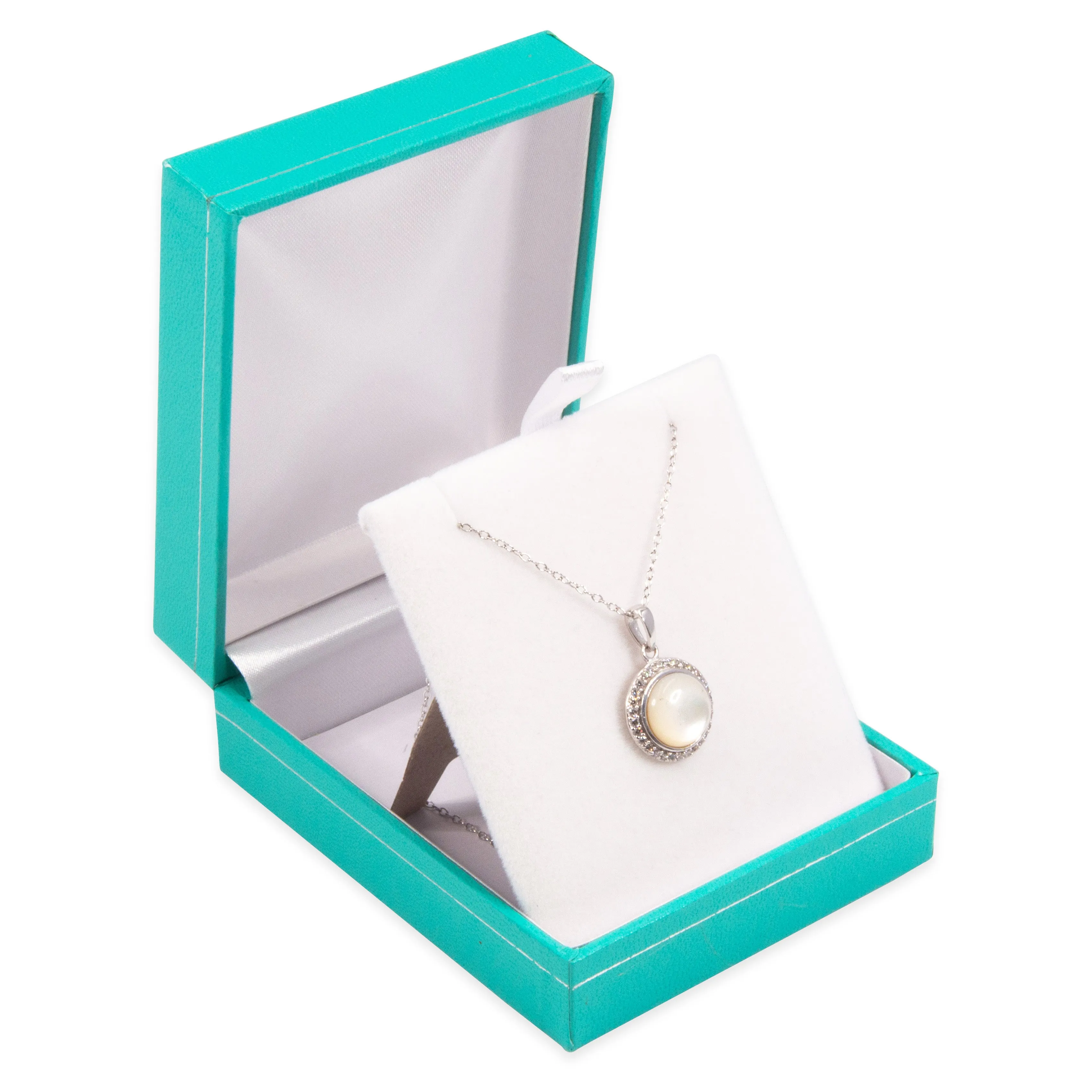 Robin's Egg Blue Pendant Gift Box