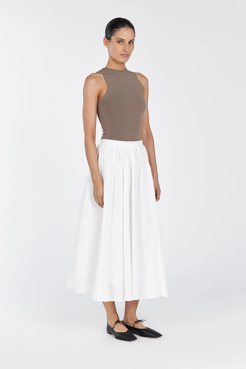RUBY TAUPE BOAT NECK KNIT TOP