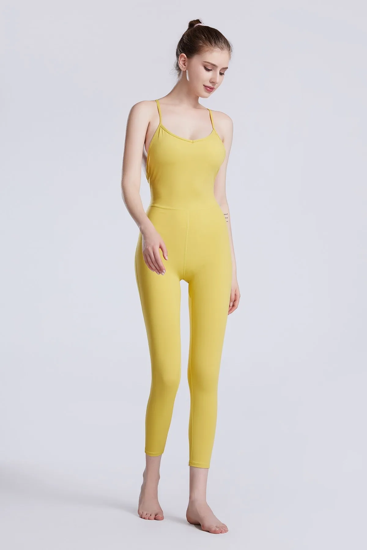 Spaghetti Strap Sculpted Bodysuit