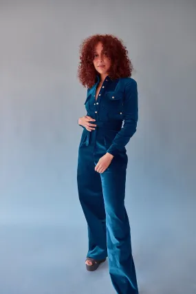 The Alex ezp® Boilersuit Petrol Velvet