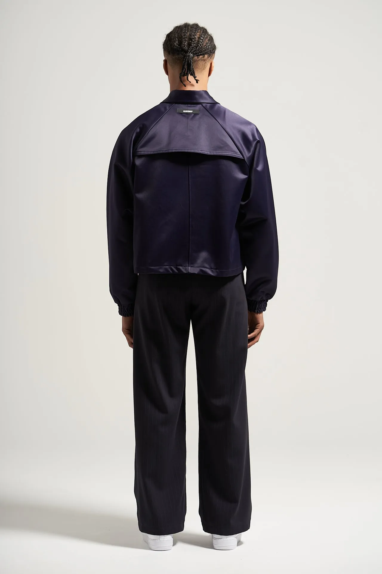 The Navy Sateen Prism Jacket