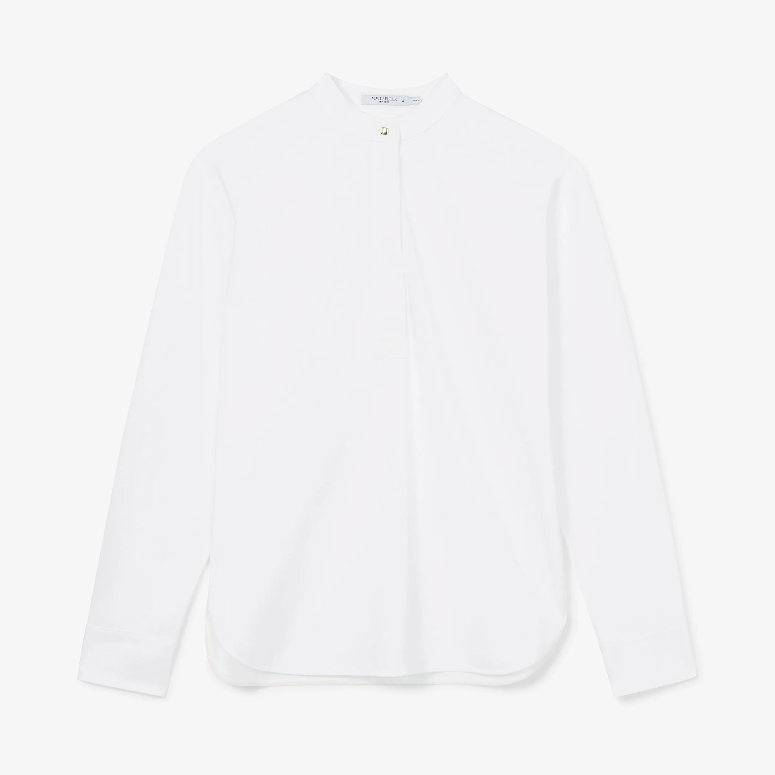 Tonya Top - Knit Poplin :: White