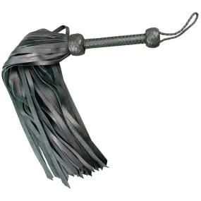Whip - Leather 30" Softy Calf Leather 72 Tail Black Master Flogger