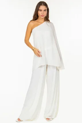 White Rosy Jumpsuit